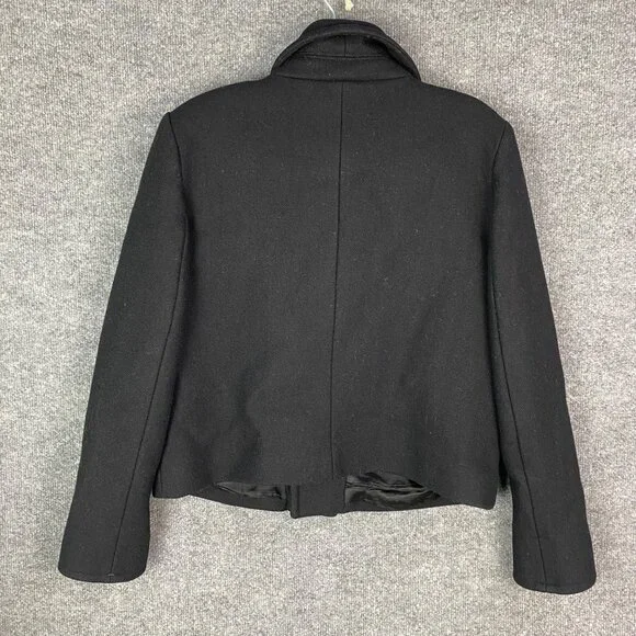 Ralph Lauren Denim & Supply Women's Cropped Black Peacoat Size Large/XLarge - Picture 2 of 10